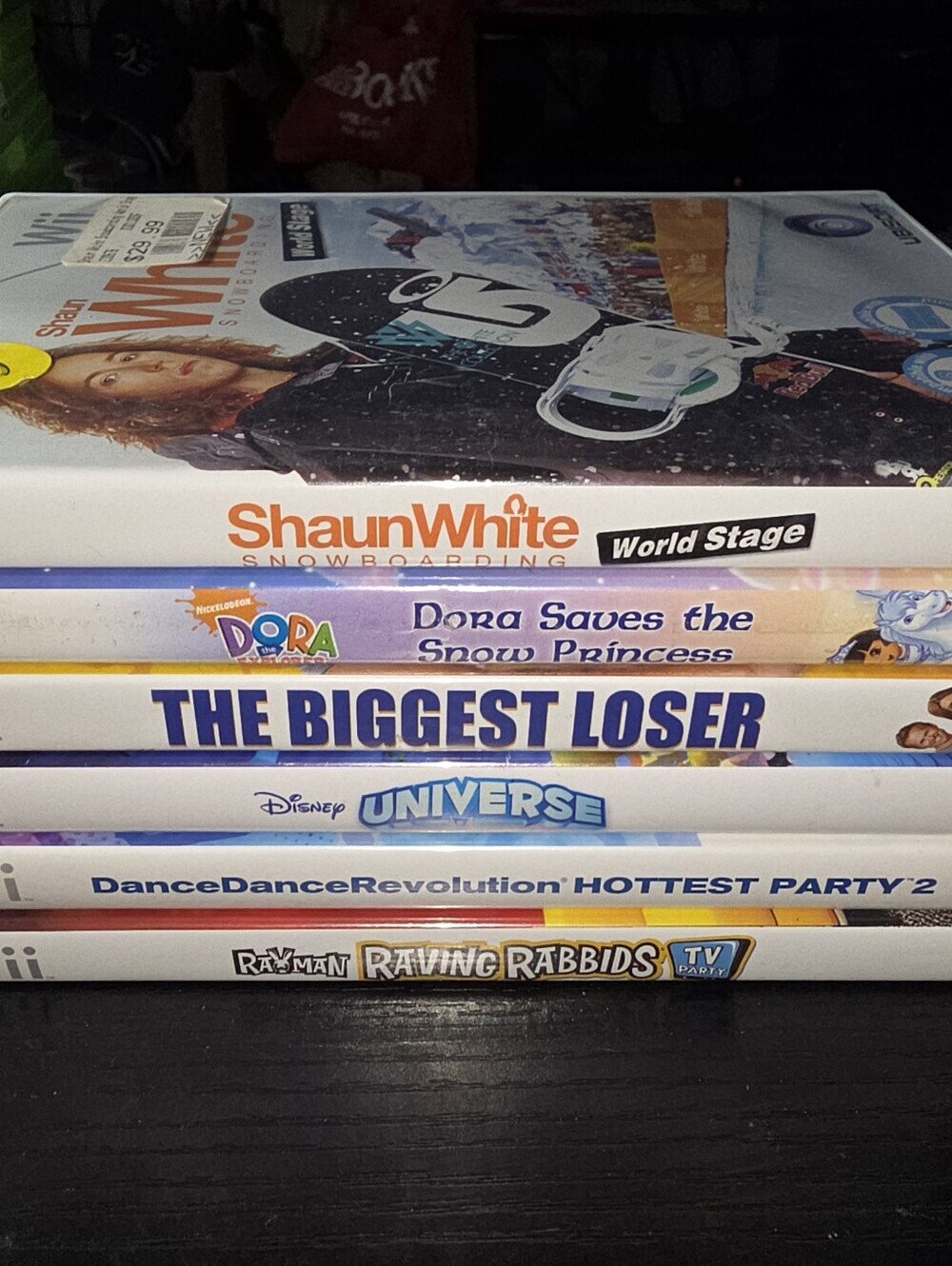 6 Nintendo Wii Games Lot Biggest Loser Dora Shaun White Dance Revolution Rayman